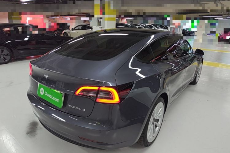 Used Tesla Model 3 2021 Standard Range Rear-Drive Upgraded Version Rear Right 45 Deg