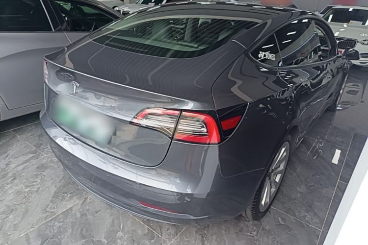 Used Tesla Model 3 2021 Standard Range Rear-Drive Upgraded Version Rear Right 45 Deg