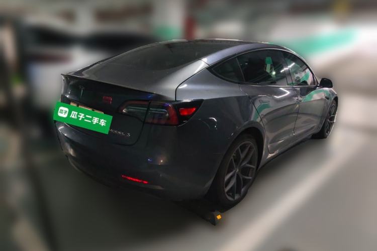 Used Tesla Model 3 2021 Performance High-Performance All-Wheel-Drive Version Rear Right 45 Deg