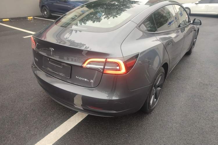 Used Tesla Model 3 2021 Standard Range Rear-Drive Upgraded Version Rear Right 45 Deg