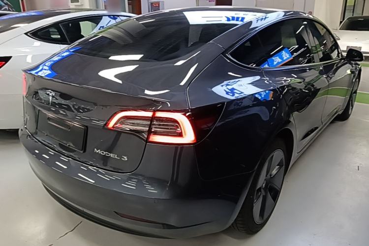 Used Tesla Model 3 2021 Standard Range Rear-Drive Upgraded Version Rear Right 45 Deg
