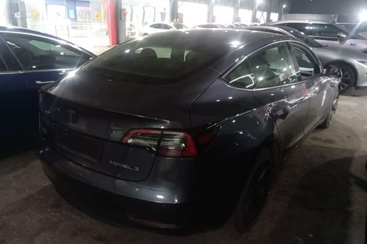 Used Tesla Model 3 2021 Standard Range Rear-Drive Upgraded Version Rear Right 45 Deg