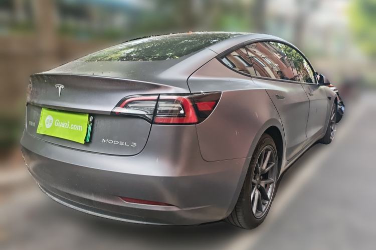 Used Tesla Model 3 2021 Standard Range Rear-Drive Upgraded Version Rear Right 45 Deg