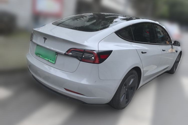 Used Tesla Model 3 2021 Revised Version Standard Range Rear-Wheel Drive Upgraded Edition 3D1 Rear Right 45 Deg