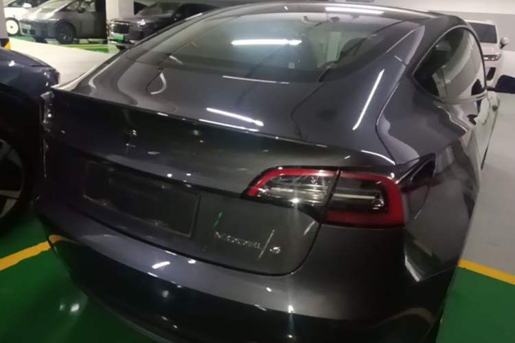 Used Tesla Model 3 2021 Standard Range Rear-Drive Upgraded Version Rear Right 45 Deg