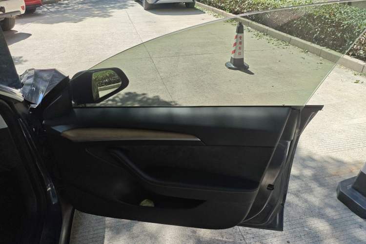 Used Tesla Model 3 2021 Revised Performance Version with All-Wheel Drive 3D1 Right Front Door Interior
