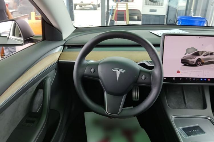 Used Tesla Model 3 2021 Revised Version II – Performance High-Performance All-Wheel-Drive Edition Steering Wheel