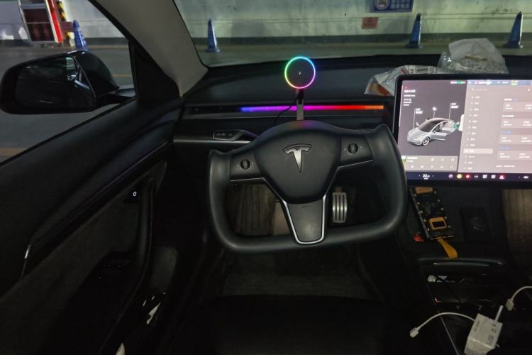 Used Tesla Model 3 2021 Revised Performance Version with All-Wheel Drive 3D1 Steering Wheel