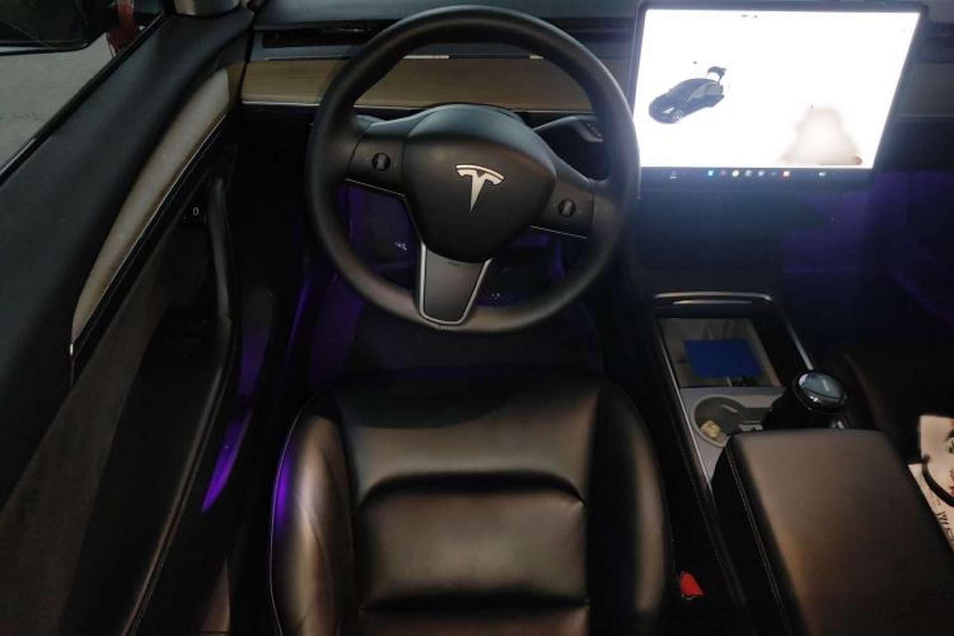 Used Tesla Model 3 2021 Performance High-Performance All-Wheel-Drive Version Steering Wheel