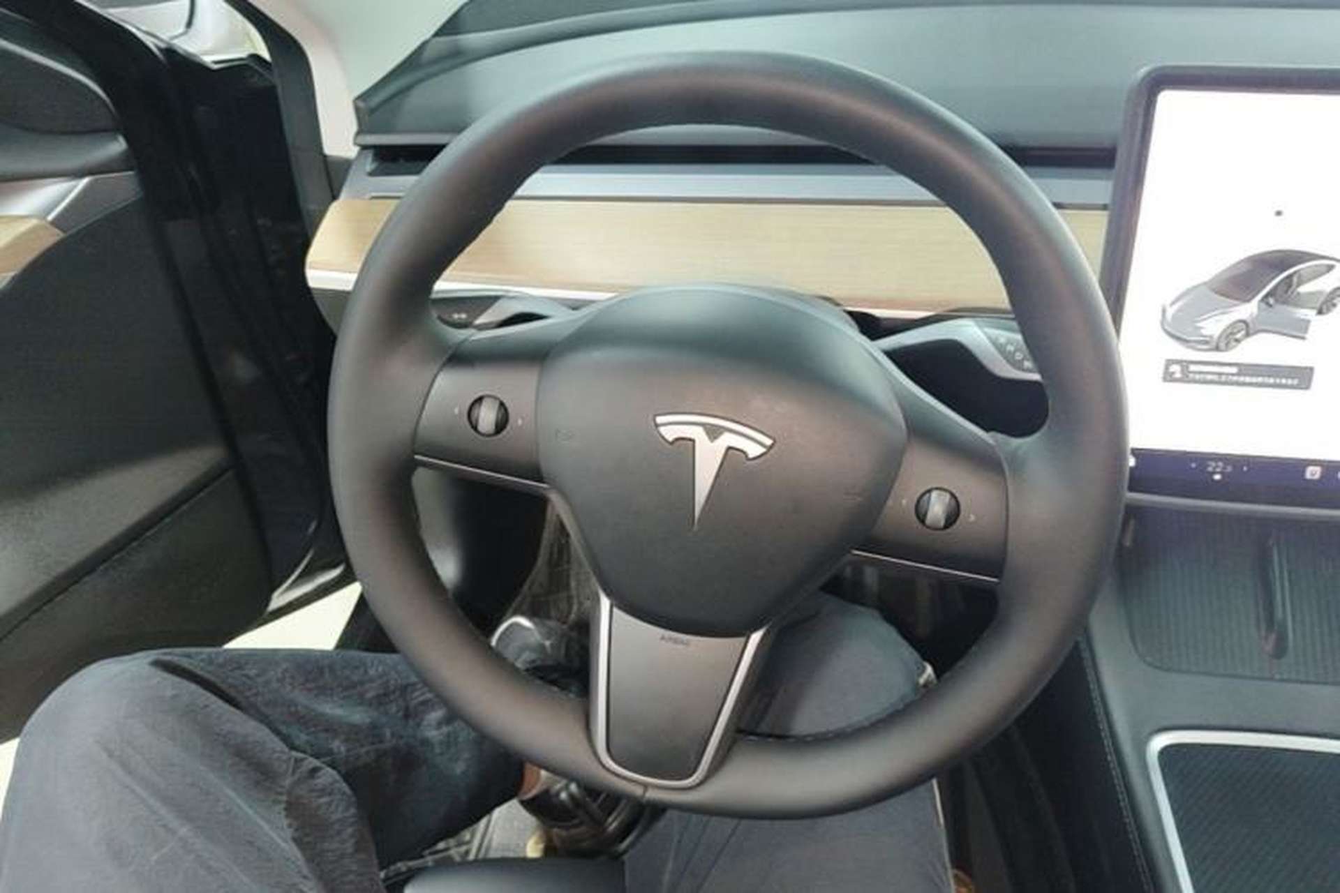 Used Tesla Model 3 2021 Revised Version Standard Range Rear-Wheel Drive Upgraded Edition 3D1 Steering Wheel