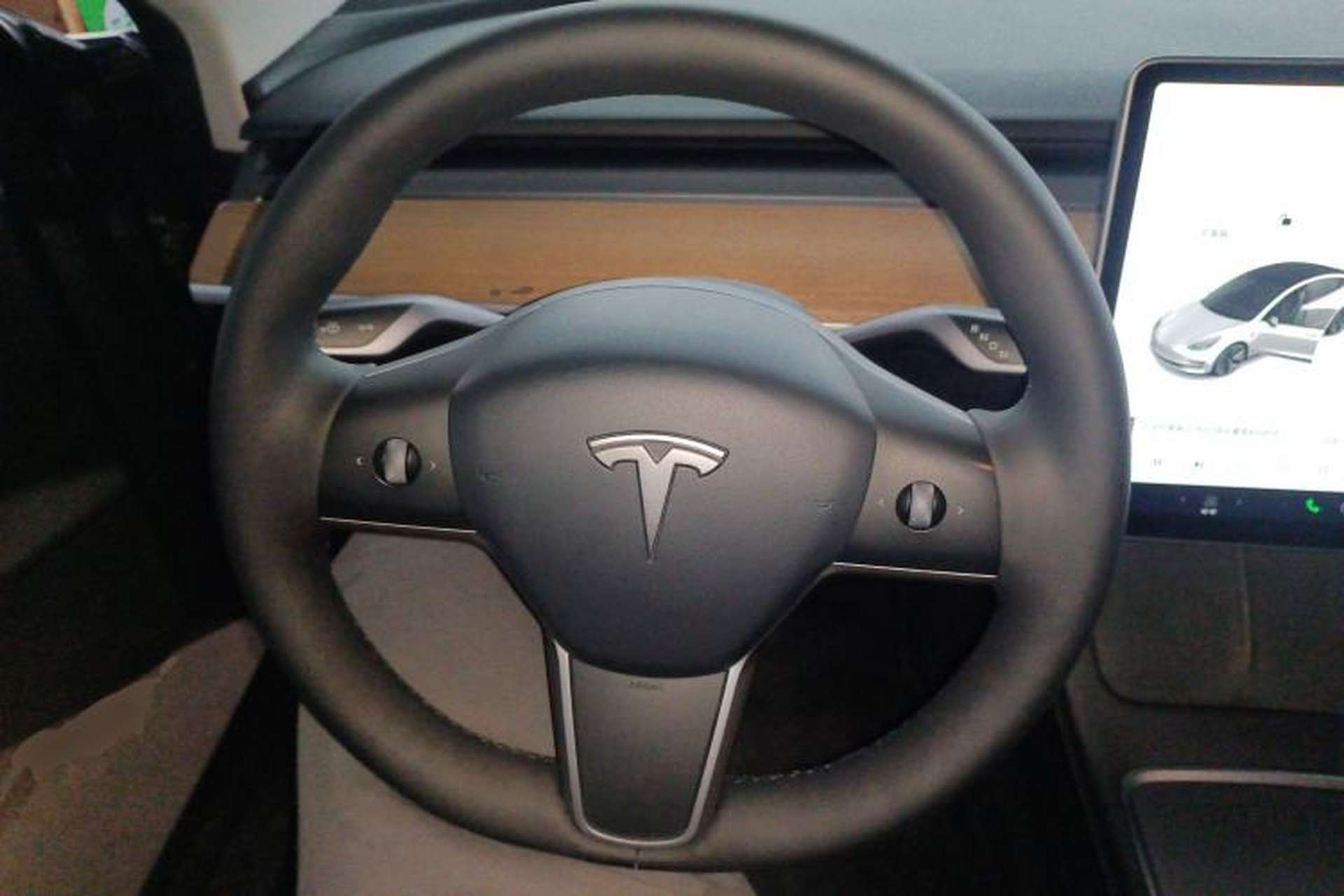 Used Tesla Model 3 2021 Revised Version Standard Range Rear-Wheel Drive Upgraded Edition 3D1 Steering Wheel