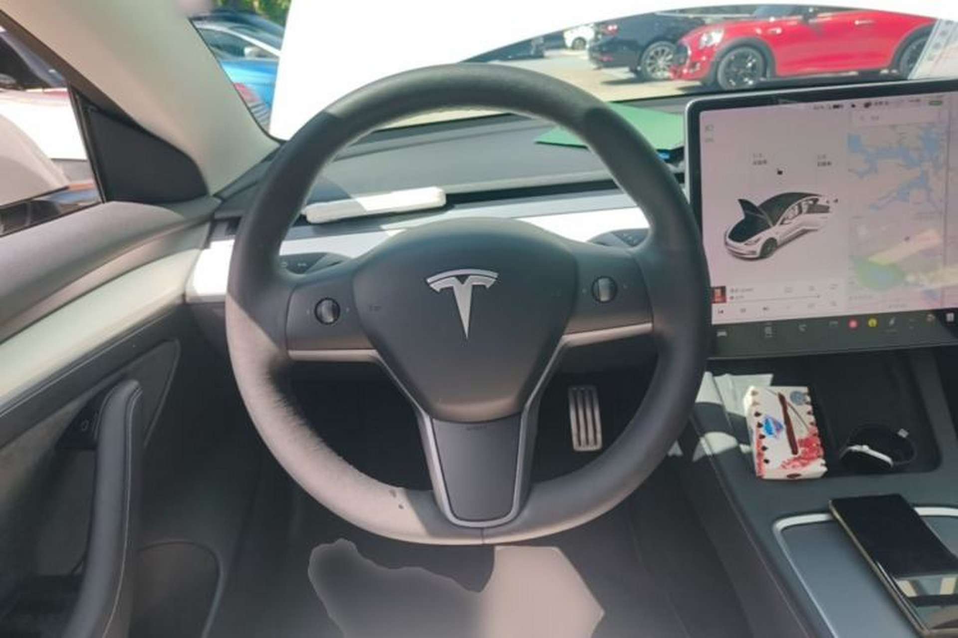 Used Tesla Model 3 2021 Performance High-Performance All-Wheel-Drive Version Steering Wheel