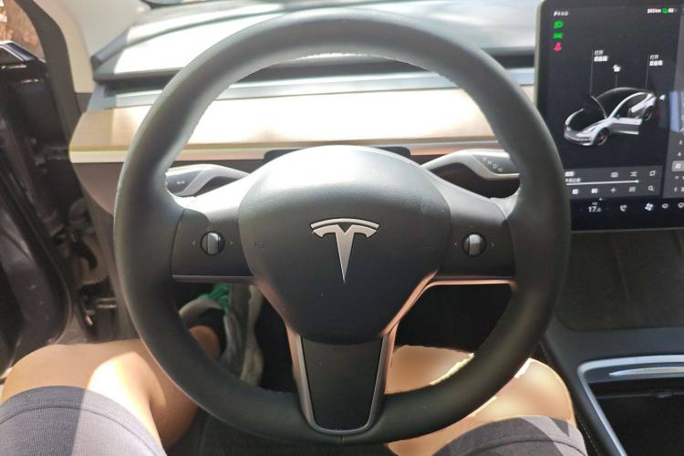 Used Tesla Model 3 2021 Revised Performance Version with All-Wheel Drive 3D1 Steering Wheel