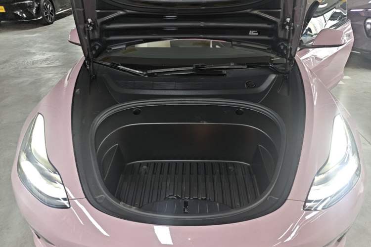 Used Tesla Model 3 2021 Revised Performance Version with All-Wheel Drive 3D1 Engine Bay