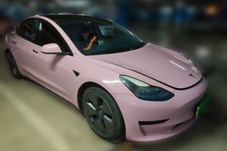 Used Tesla Model 3 2021 Standard Range Rear-Drive Upgraded Version Front Right 45 Deg