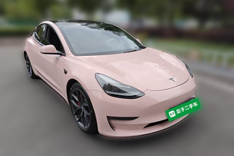 Used Tesla Model 3 2021 Performance High-Performance All-Wheel-Drive Version Front Right 45 Deg
