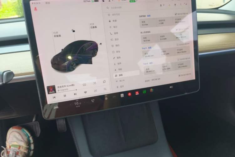 Used Tesla Model 3 2021 Standard Range Rear-Drive Upgraded Version Audio And AC Panel