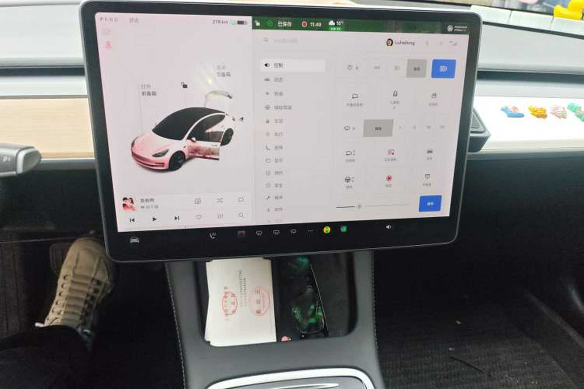 Used Tesla Model 3 2021 Standard Range Rear-Wheel Drive Upgraded Version 3D6 Audio And AC Panel