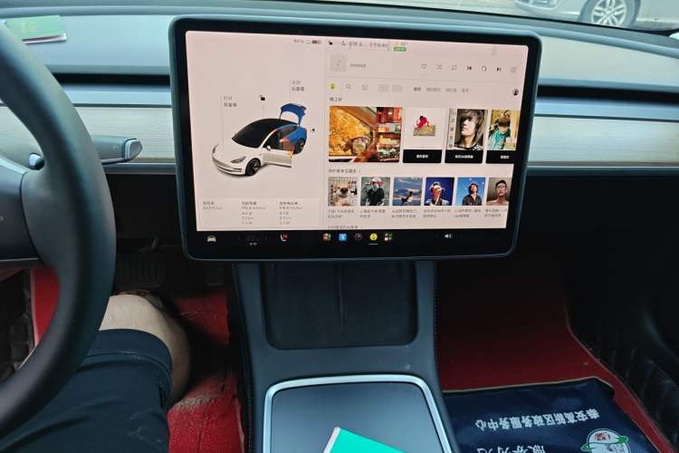 Used Tesla Model 3 2021 Revised Version Standard Range Rear-Wheel Drive Upgraded Edition 3D1 Audio And AC Panel