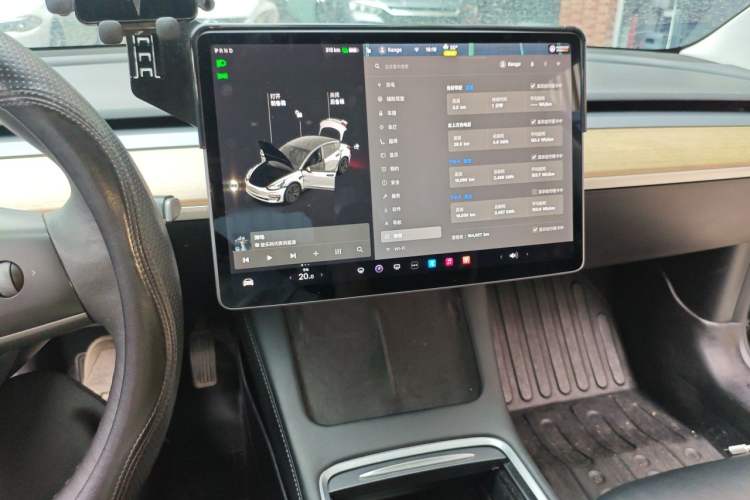 Used Tesla Model 3 2021 Standard Range Rear-Drive Upgraded Version Audio And AC Panel