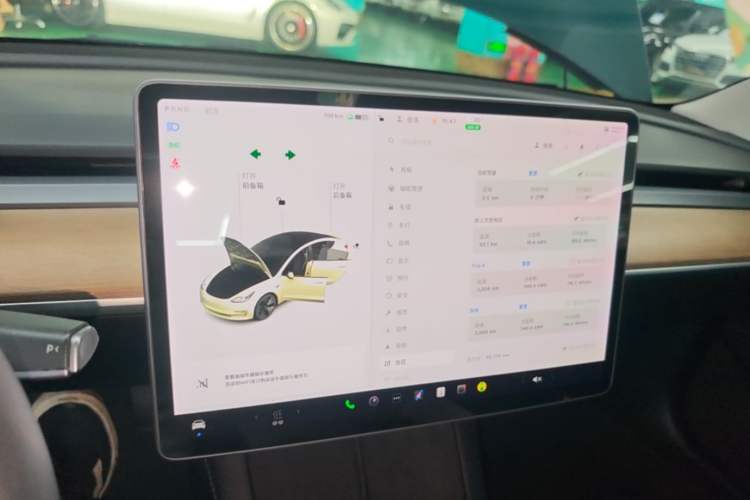 Used Tesla Model 3 2021 Standard Range Rear-Wheel Drive Upgraded Version 3D6 Audio And AC Panel