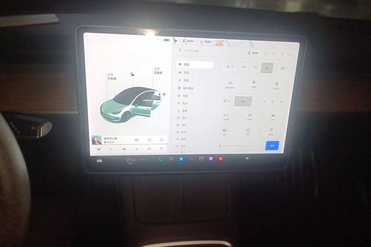 Used Tesla Model 3 2021 Standard Range Rear-Wheel Drive Upgraded Version 3D6 Audio And AC Panel