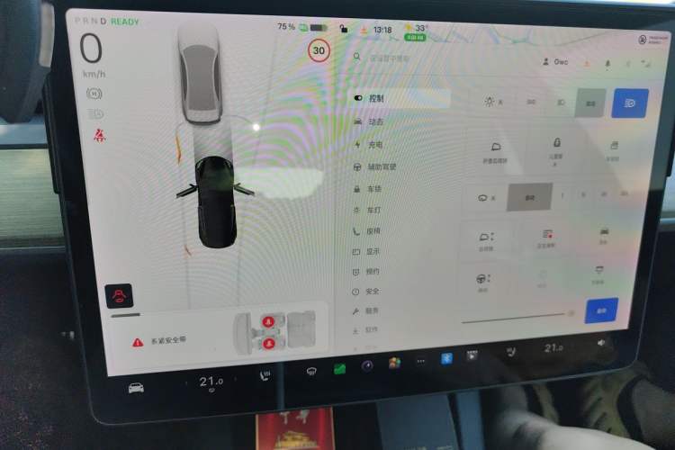 Used Tesla Model 3 2021 Standard Range Rear-Wheel Drive Upgraded Version 3D6 Audio And AC Panel