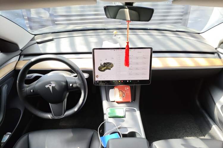 Used Tesla Model 3 2021 Revised Version Standard Range Rear-Wheel Drive Upgraded Edition 3D1 Center Console