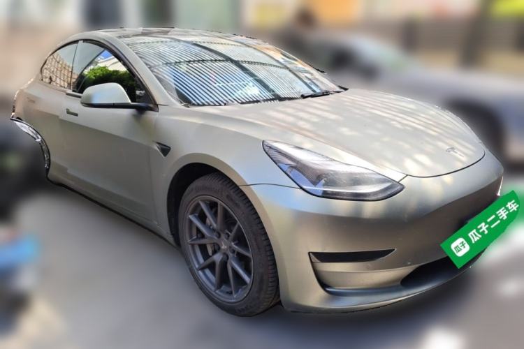 Used Tesla Model 3 2021 Revised Version Standard Range Rear-Wheel Drive Upgraded Edition 3D1 Front Right 45 Deg