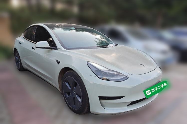 Used Tesla Model 3 2021 Revised Version Standard Range Rear-Wheel Drive Upgraded Edition 3D1 Front Right 45 Deg