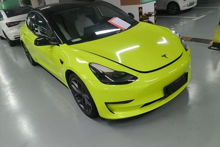 Used Tesla Model 3 2021 Performance High-Performance All-Wheel-Drive Version Front Right 45 Deg