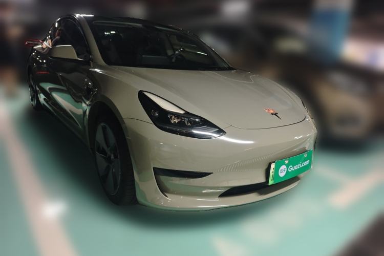 Used Tesla Model 3 2021 Standard Range Rear-Drive Upgraded Version Front Right 45 Deg