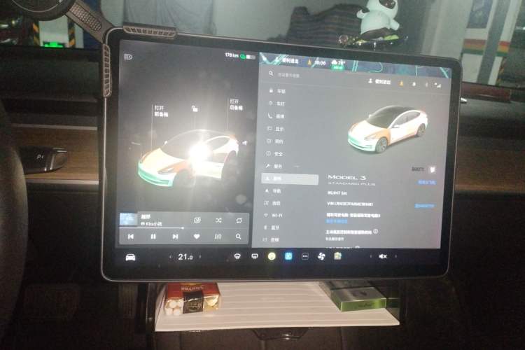 Used Tesla Model 3 2021 Revised Version Standard Range Rear-Wheel Drive Upgraded Edition 3D1 Instrument Cluster
