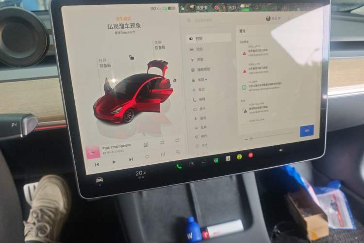Used Tesla Model 3 2021 Revised Version II – Performance High-Performance All-Wheel-Drive Edition Instrument Cluster