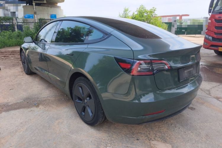 Used Tesla Model 3 2021 Standard Range Rear-Drive Upgraded Version Rear Left 45 Deg