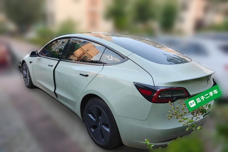 Used Tesla Model 3 2021 Revised Version Standard Range Rear-Wheel Drive Upgraded Edition 3D1 Rear Left 45 Deg