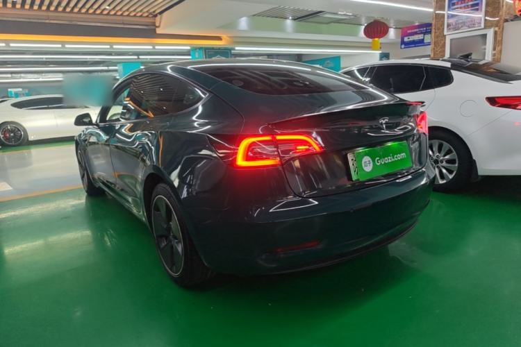 Used Tesla Model 3 2021 Standard Range Rear-Wheel Drive Upgraded Version 3D6 Rear Left 45 Deg