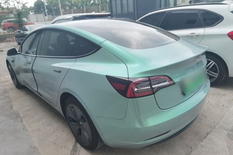 Used Tesla Model 3 2021 Standard Range Rear-Drive Upgraded Version Rear Left 45 Deg