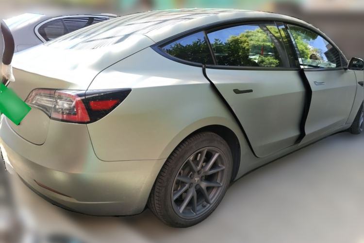 Used Tesla Model 3 2021 Revised Version Standard Range Rear-Wheel Drive Upgraded Edition 3D1 Rear Right 45 Deg