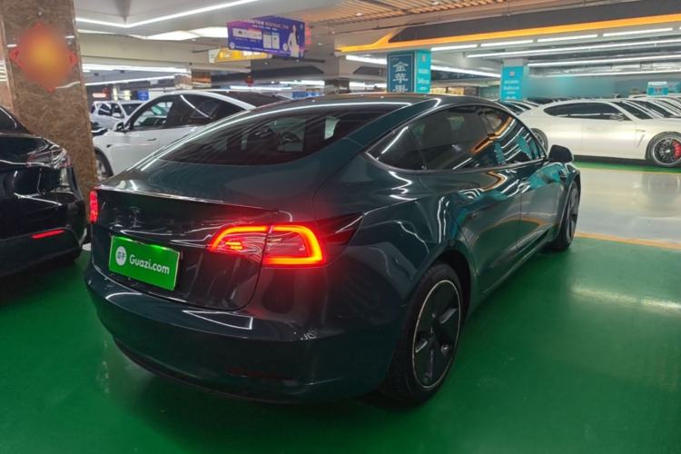 Used Tesla Model 3 2021 Standard Range Rear-Wheel Drive Upgraded Version 3D6 Rear Right 45 Deg
