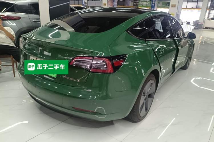 Used Tesla Model 3 2021 Standard Range Rear-Wheel Drive Upgraded Version 3D6 Rear Right 45 Deg