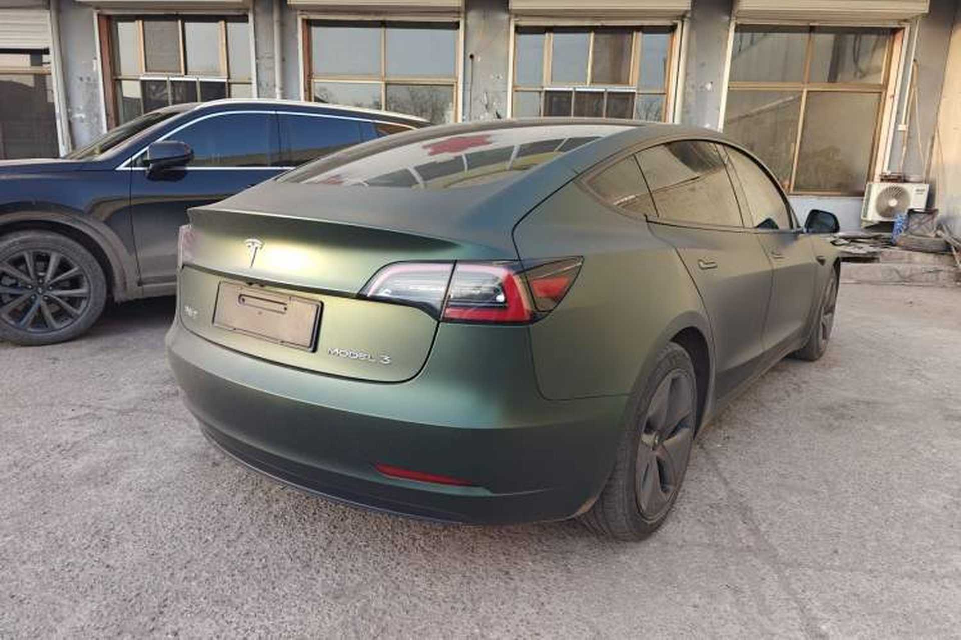 Used Tesla Model 3 2021 Standard Range Rear-Drive Upgraded Version Rear Right 45 Deg