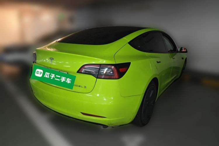 Used Tesla Model 3 2021 Standard Range Rear-Drive Upgraded Version Rear Right 45 Deg
