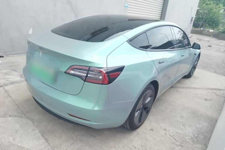 Used Tesla Model 3 2021 Standard Range Rear-Drive Upgraded Version Rear Right 45 Deg