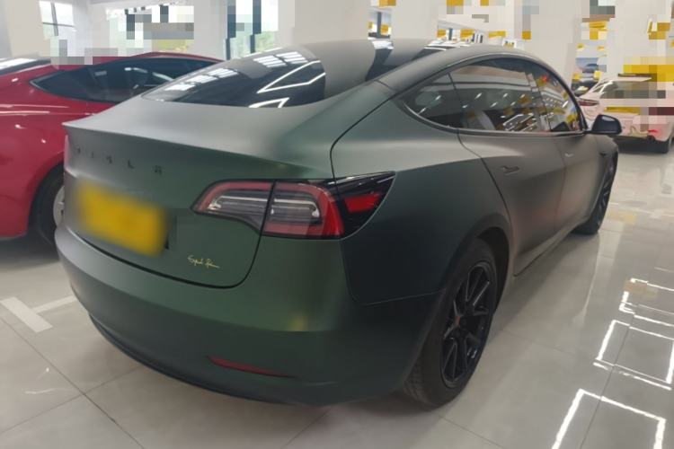 Used Tesla Model 3 2021 Revised Version Standard Range Rear-Wheel Drive Upgraded Edition 3D1 Rear Right 45 Deg