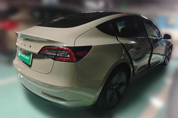Used Tesla Model 3 2021 Standard Range Rear-Drive Upgraded Version Rear Right 45 Deg