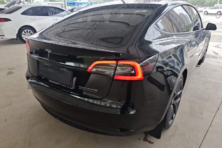 Used Tesla Model 3 2021 Performance High-Performance All-Wheel-Drive Version Rear Right 45 Deg
