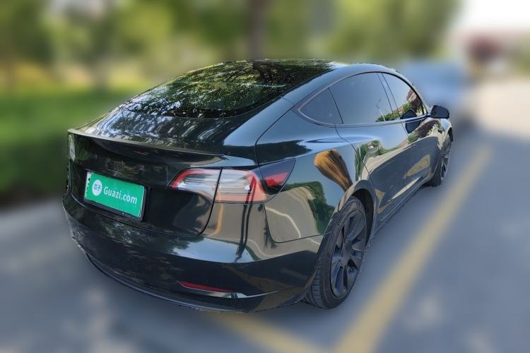 Used Tesla Model 3 2021 Standard Range Rear-Wheel Drive Upgraded Version 3D6 Rear Right 45 Deg