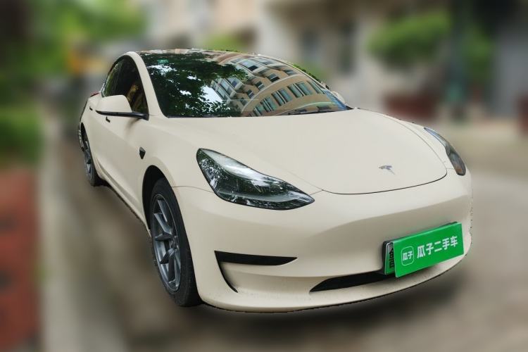 Used Tesla Model 3 2021 Revised Version Standard Range Rear-Wheel Drive Upgraded Edition 3D1 Front Right 45 Deg