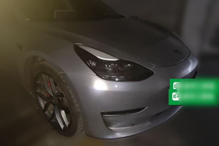 Used Tesla Model 3 2021 Revised Performance Version with All-Wheel Drive 3D1 Front Right 45 Deg